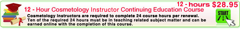 Illinois cosmetology instructor continuing education course