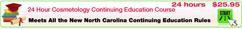 North Carolina cosmetology continuing education course